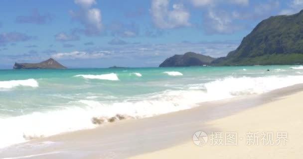 马纳洛海滩夏威夷瓦胡岛视频