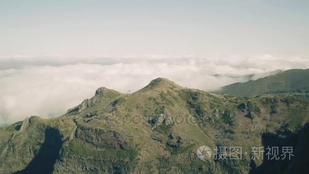 与雾山常绿森林的鸟瞰图