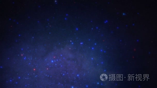 繁星点点的夜空视频