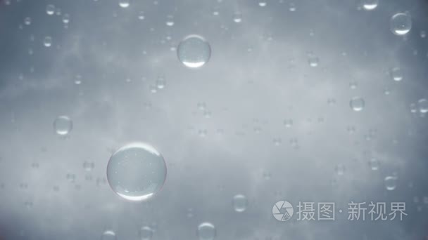 水气泡背景视频