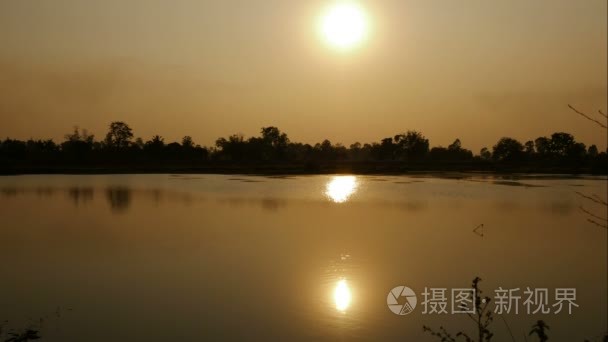 视频剪辑时间推移山水日落视频