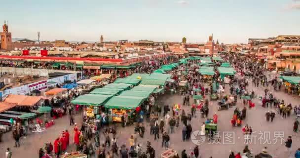 摩洛哥马拉喀什游戏中时光倒流人吉艾尔法和市场地点在麦地那季度 2017 年 1 月 7 日
