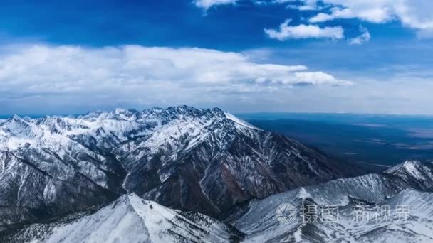 美丽风景的山视频