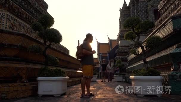 佛祖寺旅游人旅行视频