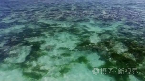 平稳的飞行近海面大浪