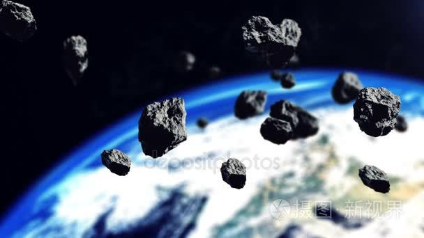 3d 渲染的小行星