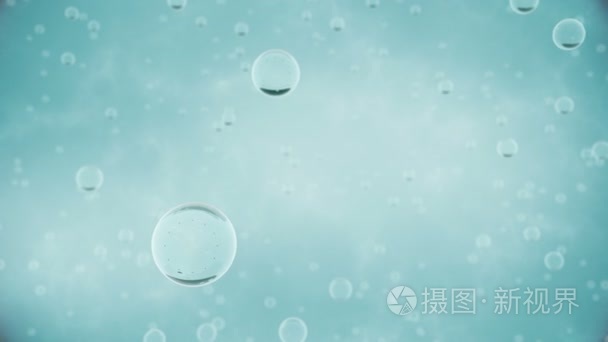 水气泡背景视频