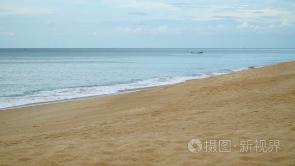 在夏季异国风情的沙滩视频