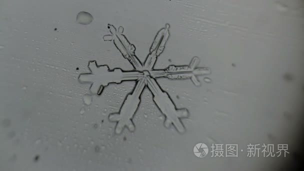 模式的雪花晶体即消失视频