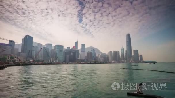 香港城市景观全景视频