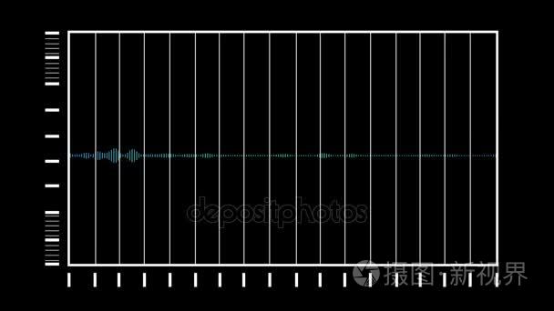 动画计算机生成波形音频频谱均衡器酒吧