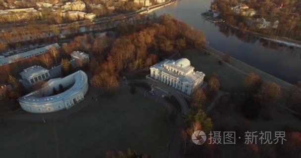 鸟瞰图叶拉金宫殿视频