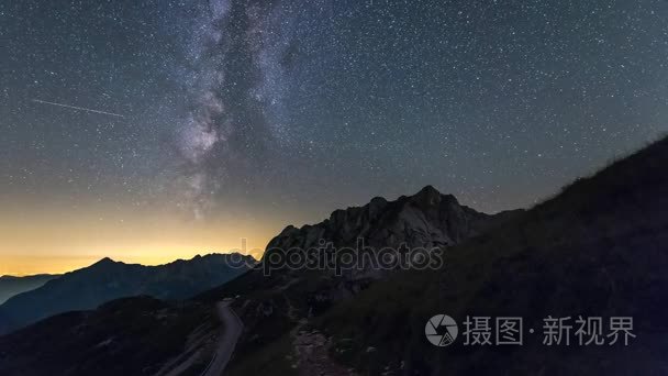 冬季仙境在山风景视频