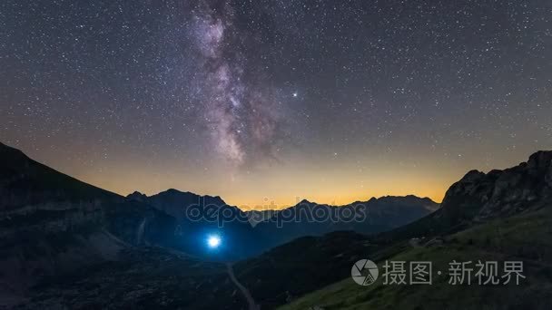 冬季仙境在山风景视频