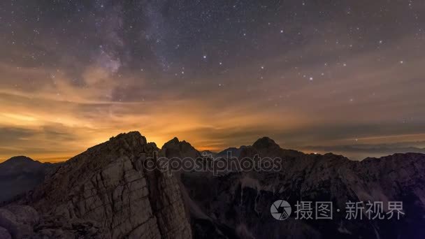 冬季仙境在山风景视频