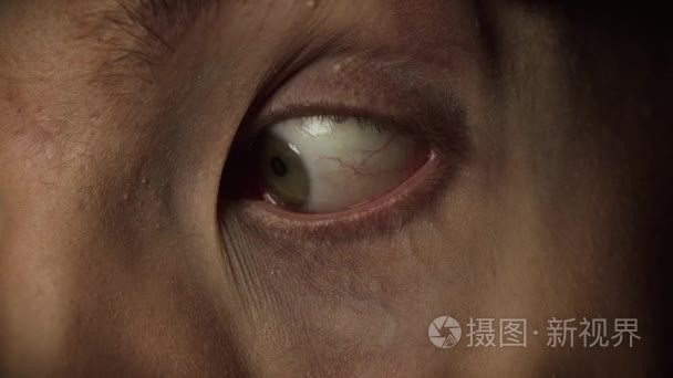 转动眼睛视频素材