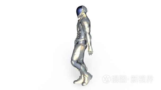 3d cg 渲染的步行机器人