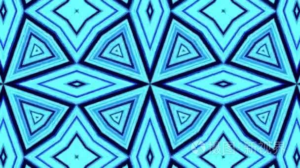 计算机动画的组成的蓝色色调视频