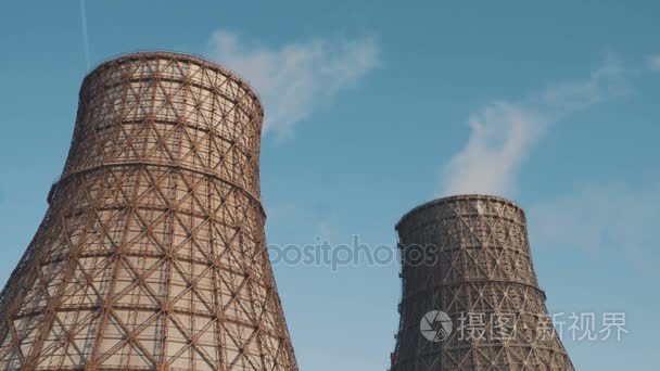 冷却塔的核发电厂视频