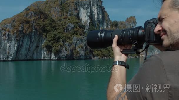 摄影师拍摄下龙湾的意见视频