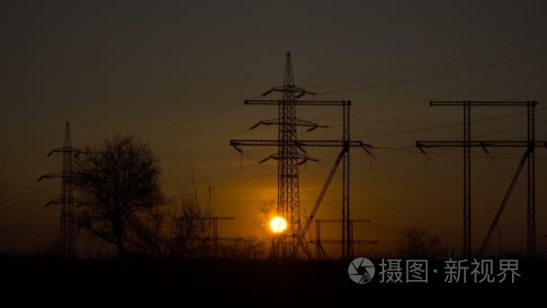 高电压电源线视频