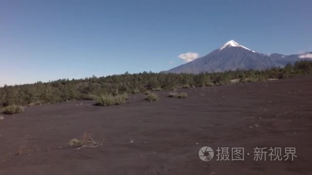 老熔岩字段和火山奇克素材视频视频