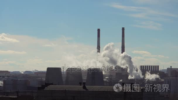烟从冶金厂废气污染视频