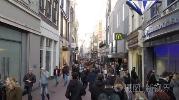 阿姆斯特丹城市街道视频