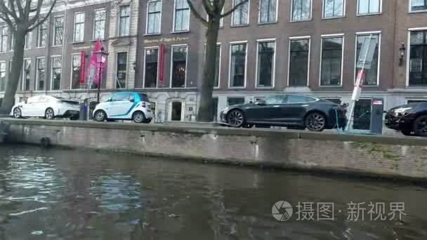 阿姆斯特丹的运河视频