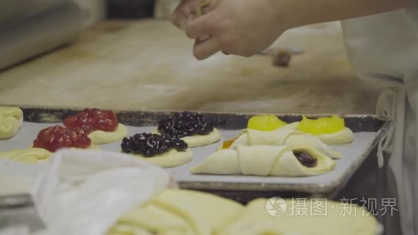 手工制作西式糕点制作的贝克视频