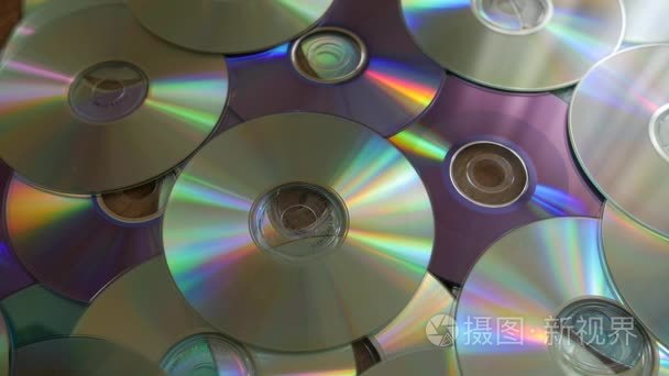 落到桩的 Dvd 或 Cd 的光盘