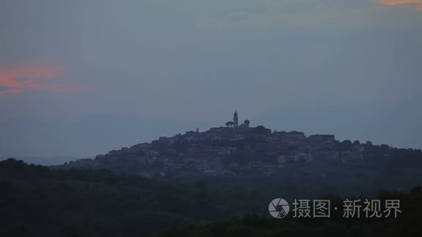 意大利夜景景观视频