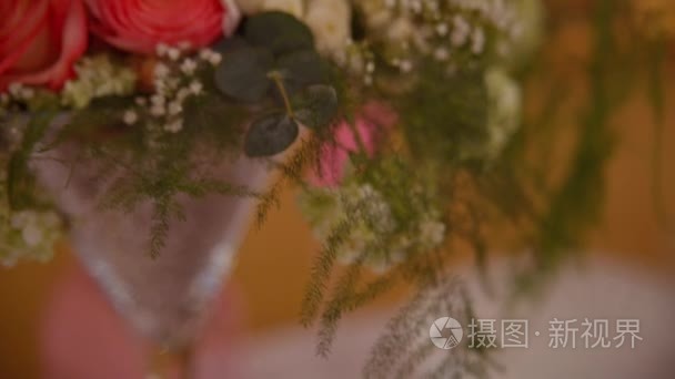 婚礼鲜花大厅装饰视频