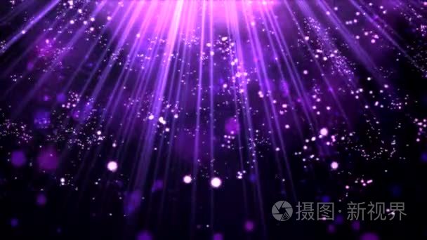 闪亮的灯光和粒子 — — 循环紫色