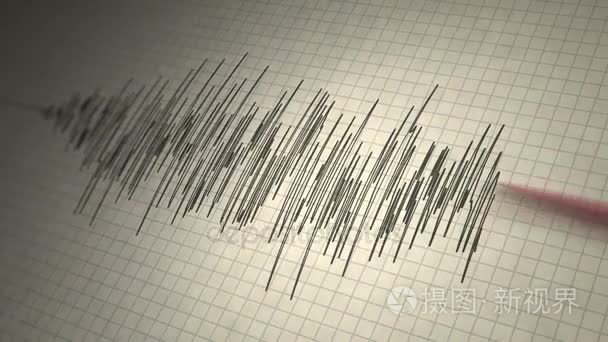 地震地震仪循环视频