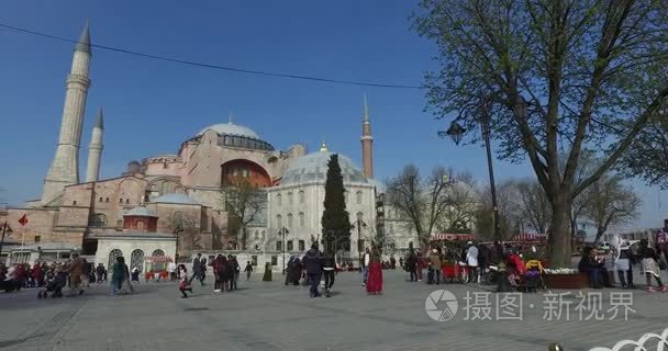 清真寺广场供游客在伊斯坦布尔参观的地方