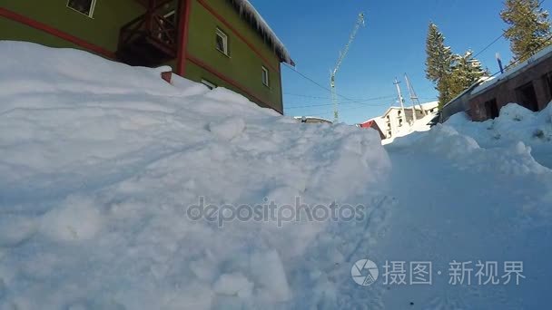 这座木桥山区河流视频