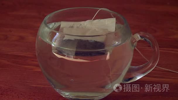 泡茶杯透明视频
