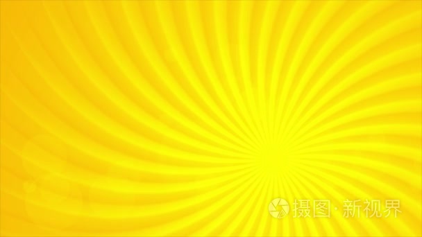 明亮的橙色太阳光束视频动画视频