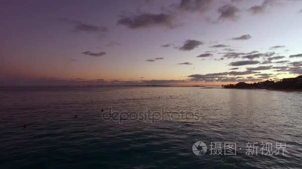 在巴哈马美丽的日落视频