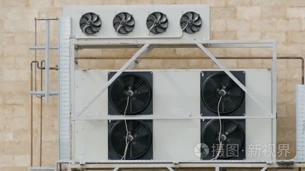 通风设备与多个回转式冷却器视频