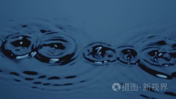 水珠落下和溅视频