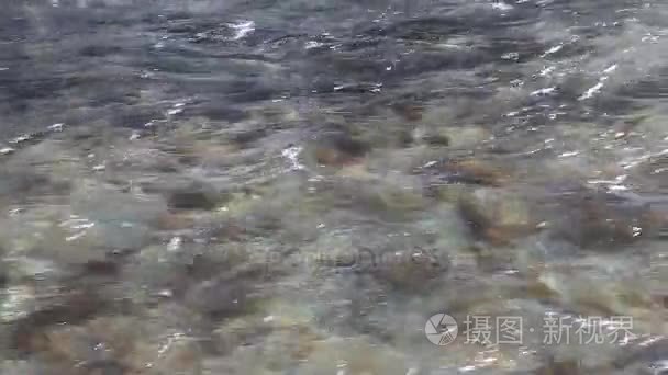 水顺利流动在河里视频