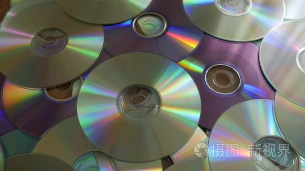 落到桩的 Dvd 或 Cd 的光盘