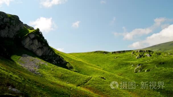 风景优美的山地草甸观视频