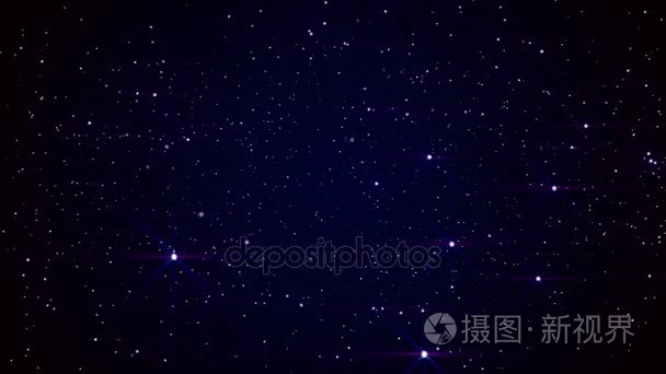 空间的星星的天空抽象视频