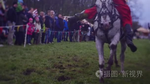 性能的骑兵在历史的节日视频