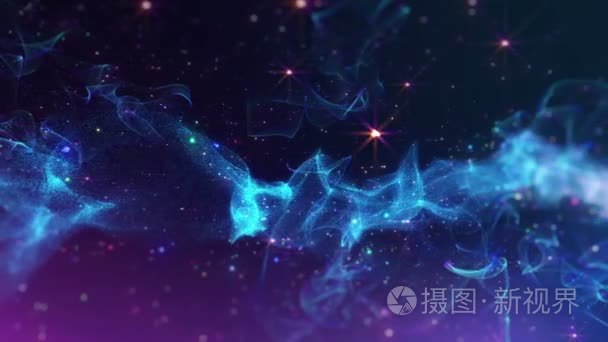 在空间中的星云视频