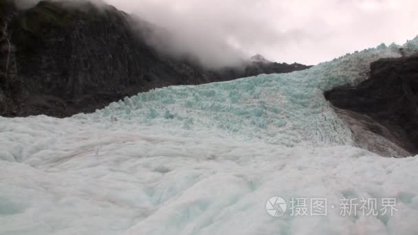 新西兰雪山全景视频