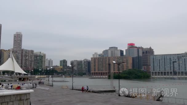 澳门凼仔岛的城市景观全景